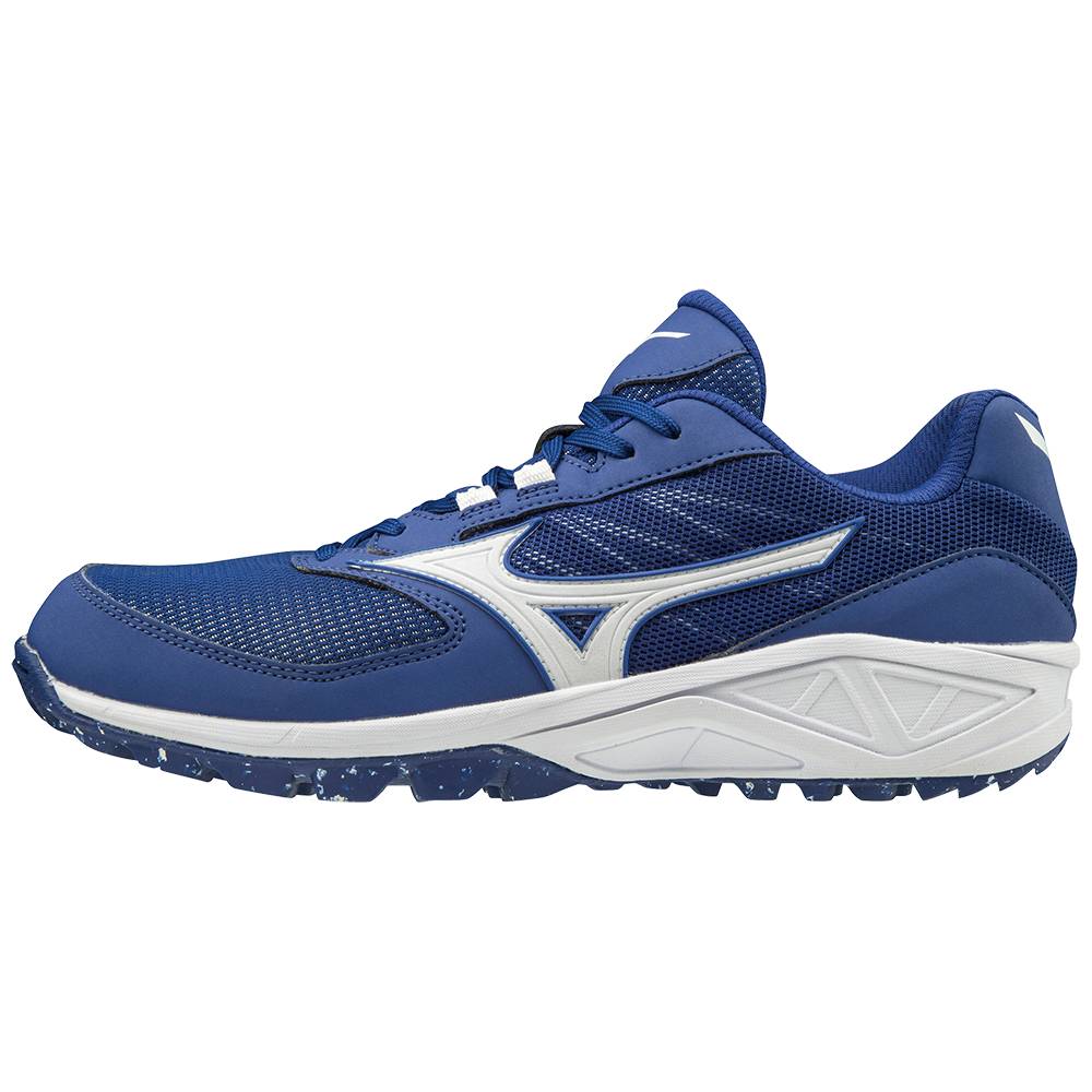 Mens Mizuno Dominant All Surface Low Turf Baseball Shoes Royal/White Philippines (VARSPU490)